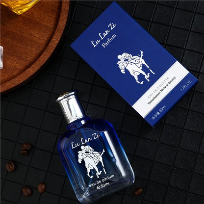 Lulanzi Men's Woody Marine Ocean Fragrance Cologne 50ml Long Lasting Fresh Knight Perfume Daily Use Sample Size Spray