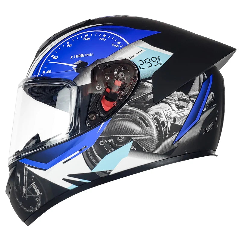 DOT Customized Color Cheap Full Face Motorcycles Helmet with Quick Release Buckle Customizable Logo/package Novel Design Helmets