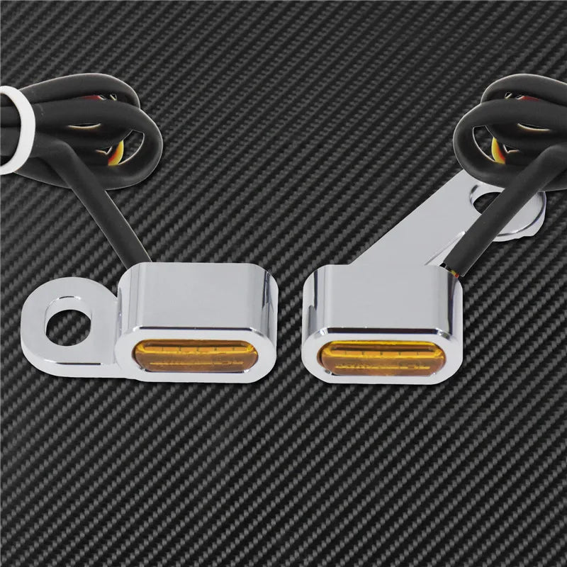Motorcycle LED E Mark Turn Signal Light Indicator Mini Running Lamp For Harley Softail Touring Sportster XL 883 1200 FLHX Fatboy