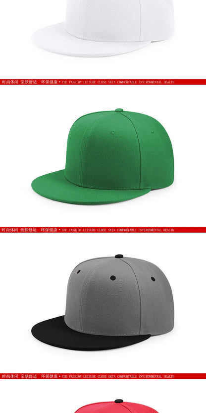 Big Bone Man Plus Size Baseball Caps Adult Flat Peak Hip Hop Fitted Hat Men Women Large Size Snapback Cap size 6 3/4 to size 8