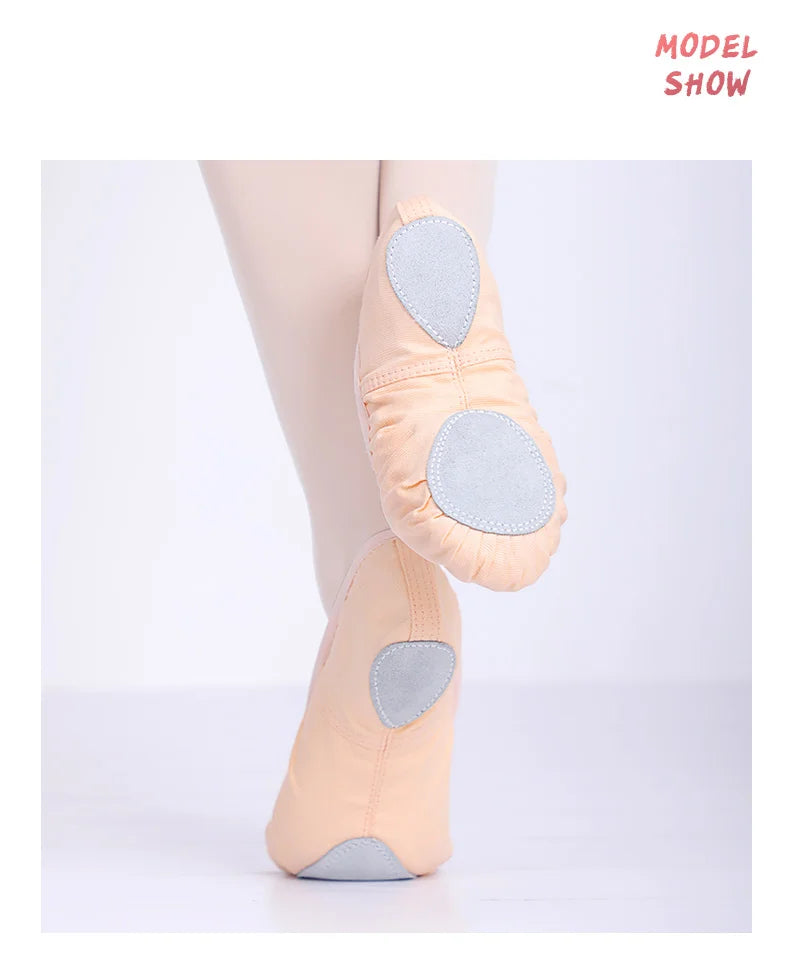 Girls Ballet Shoes for Woman Ballerina Shoes Ballet Flats Women Canvas Soft Sole Dance Slippers Children Practise Dance Shoes