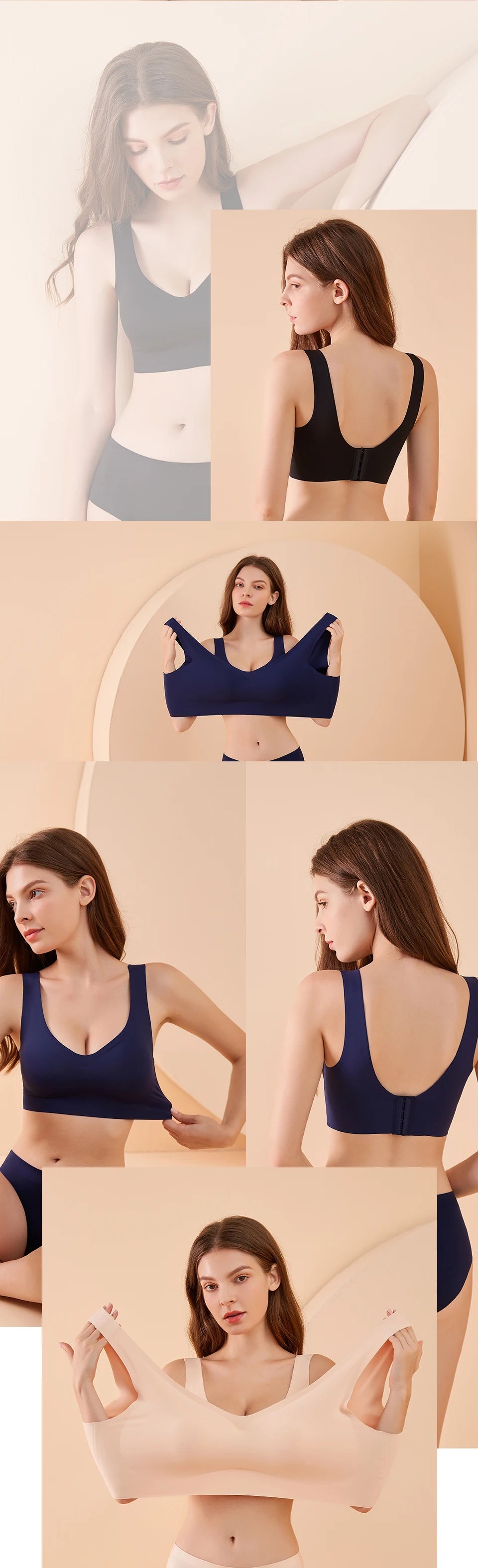 FallSweet  Seamless Bras Push Up Bra for Women Wireless Comfort Underwear Sport Brassiere Femme Plus Size Bralette Sexy Lingerie