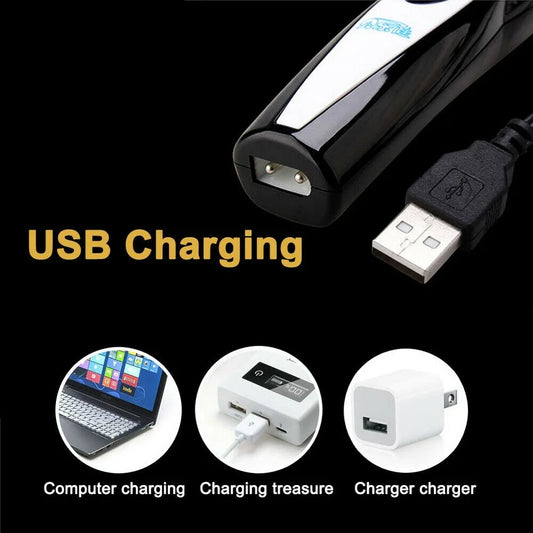 Electronic Pet Nail Hair Trimmer Grinder Cat Dog Pet Grooming Tool Shearing Cutter USB Rechargeable Dog Haircut Paw Shaver Acces