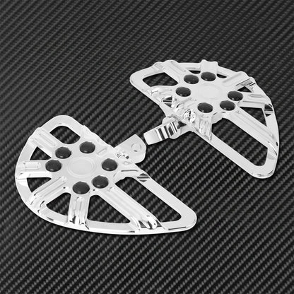 Motorcycle Floorboard Front Rear Footrest Driver Footpeg Passenger Pedal For Harley Touring Electra Street Glide Dyna Softail FL