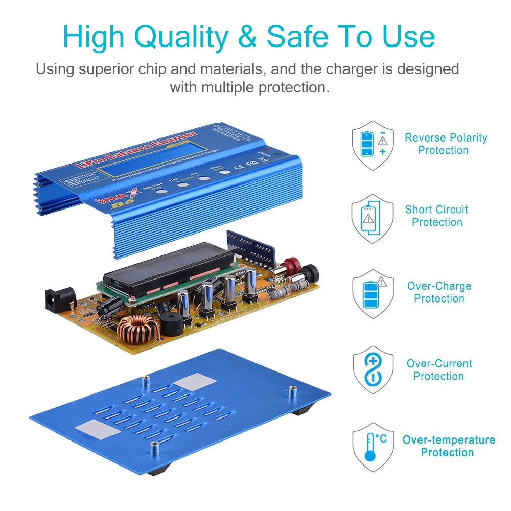 iMAX B6 80W Battery Charger For Lipo NiMh Li-ion Ni-Cd Digital Lipro Balance Charger Discharger AC Power 15V 6A Adapter Rc Car