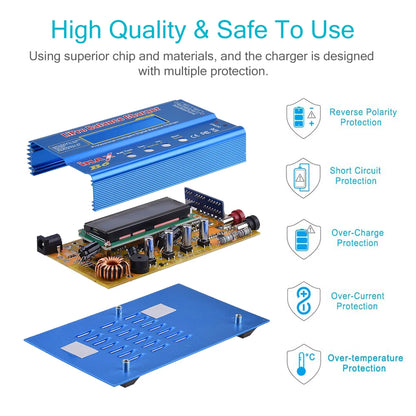 iMAX B6 80W Battery Charger For Lipo NiMh Li-ion Ni-Cd Digital Lipro Balance Charger Discharger AC Power 15V 6A Adapter Rc Car
