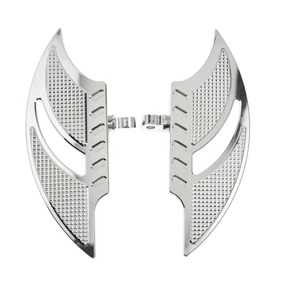 Motorcycle Front Floorboards Passenger Footboard Male Mount Foot Pegs Black/Chrome Footrest For Harley Softail Dyna XL Touring