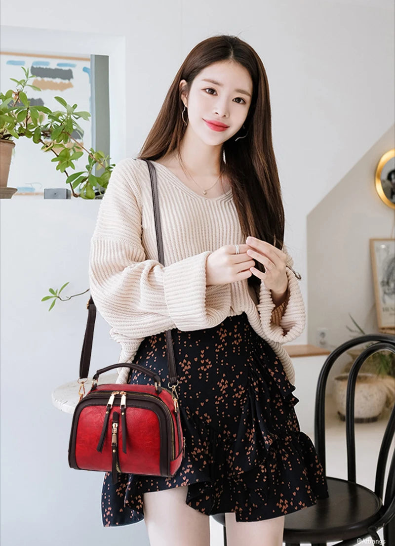 Yogodlns Crossbody Bags For Women PU Leather New High Quality Ladies Fashion Solid Color Bag Female Designer Shoulder Bag
