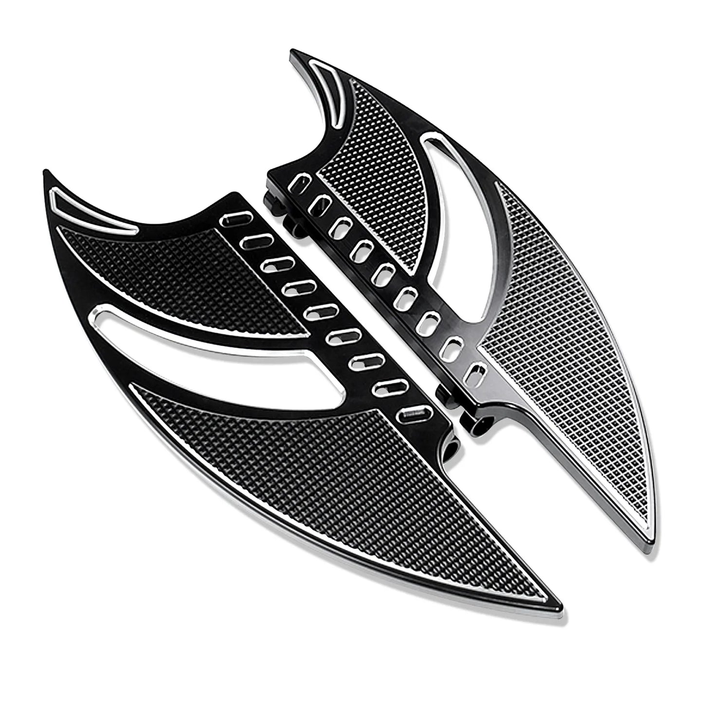 Motorcycle Front Floorboards Passenger Footboard Male Mount Foot Pegs Black/Chrome Footrest For Harley Softail Dyna XL Touring