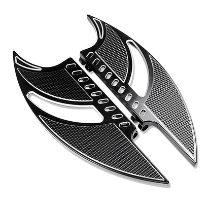 Motorcycle Front Floorboards Passenger Footboard Male Mount Foot Pegs Black/Chrome Footrest For Harley Softail Dyna XL Touring