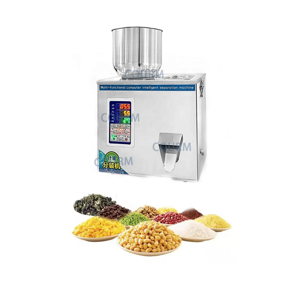 Automatic Rice Spice Powder Coffee Milk Powder Mung Bean Tea Screw Pet Cat Food Cereal Candy Filling and Packaging Machine