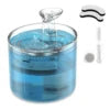 NPET 1.6L Automatic Cat Water Fountain with Leaf Shape Kit Bottom Suction Quiet Pump for Cats & Small Dogs Pet  Water Dispenser
