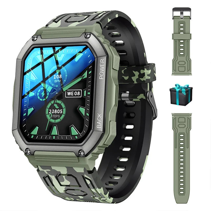 KR06 BW0417 Outdoor Sports Smart Watch Heart Rate Fitness Tracker Bluetooth Dial Call Men Women Smartwatch for IOS Android