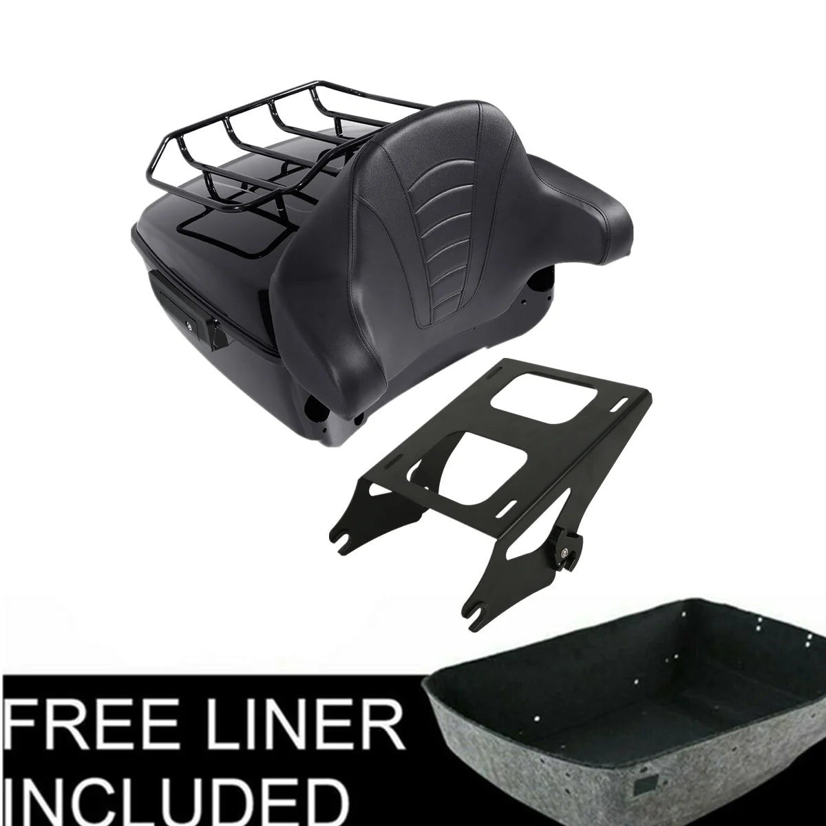 Motorcycle King Trunk Luggage Rack Plate For Harley Touring Road King Electra Glide Road Glide 2014-2025