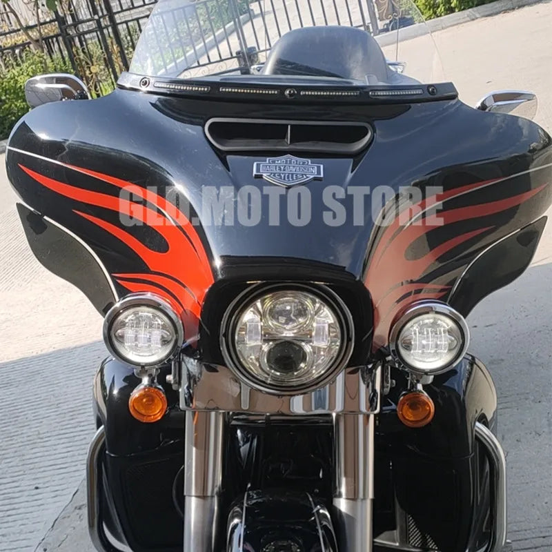 Flame Decals Fairing Vinyls Stickers For Harley Touring Street Glide Electra Glide Ultra Classic Trike Models