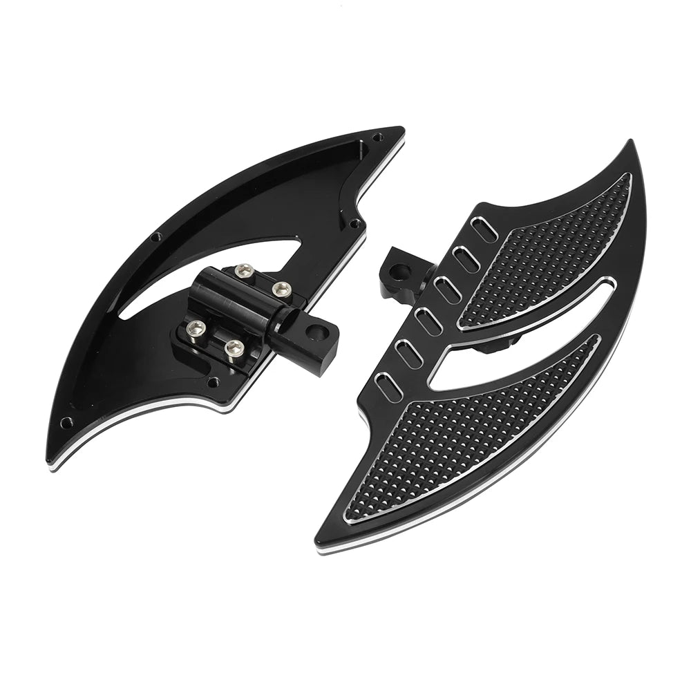 Motorcycle Stretched Floorboard Passenger Rear Foot Pegs Rest Pedal For Harley Dyna Touring Sportster XL 883 Softail