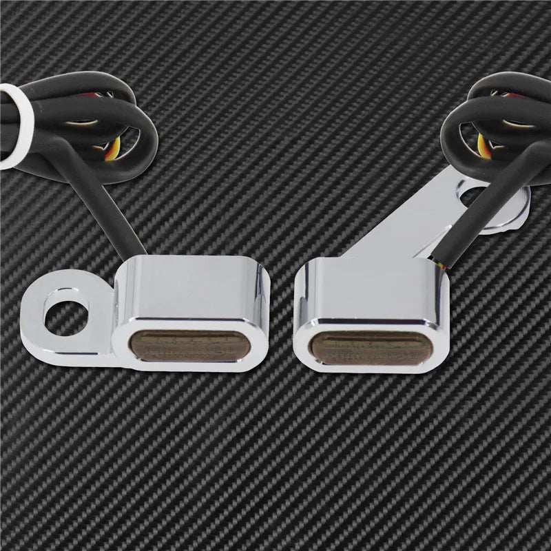 Motorcycle LED E Mark Turn Signal Light Indicator Mini Running Lamp For Harley Softail Touring Sportster XL 883 1200 FLHX Fatboy