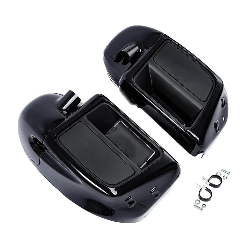 Motorcycle 6.5" Speaker Box Lower Vented Fairing Leg For Harley Touring Electra Glide Road King Street Glide 2014-2024