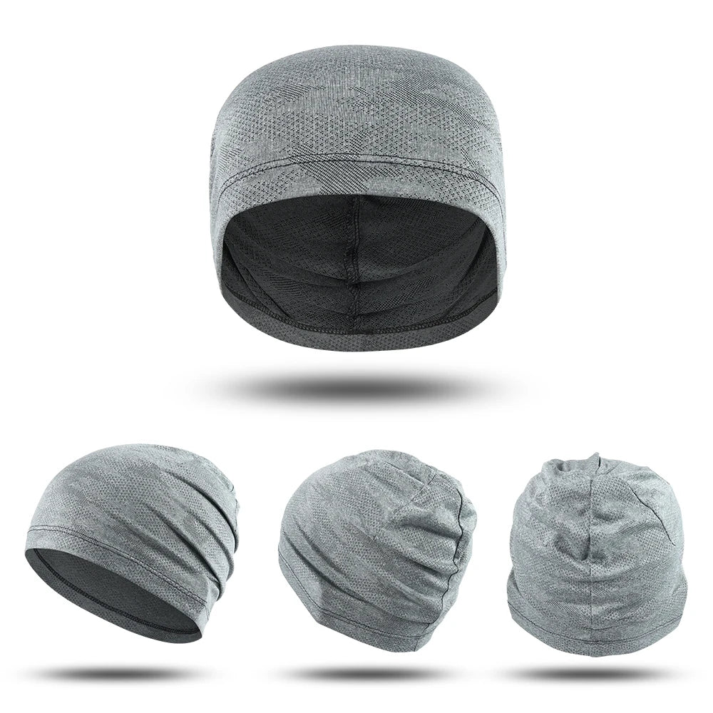 2PCS Quick-drying Running Caps Summer Breathable Cool Sports Hats Outdoor Cycling Hiking Baseball Skullies Stretchy Beanies Hat