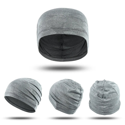 2PCS Quick-drying Running Caps Summer Breathable Cool Sports Hats Outdoor Cycling Hiking Baseball Skullies Stretchy Beanies Hat