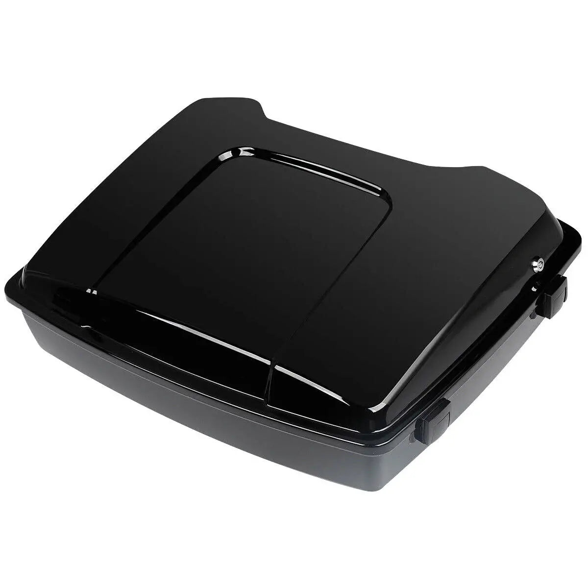 Motorcycle 5.5" Razor Trunk +Top Rack & Backrest For Harley Touring  Road King Street Electra Glide 1997-2013 2012
