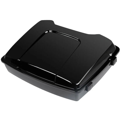 Motorcycle 5.5" Razor Trunk +Top Rack & Backrest For Harley Touring  Road King Street Electra Glide 1997-2013 2012
