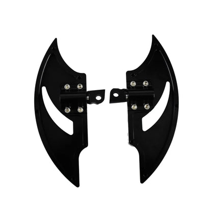 Motorcycle Front Floorboards Passenger Footboard Male Mount Foot Pegs Black/Chrome Footrest For Harley Softail Dyna XL Touring