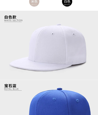 Large Size Back Closed Skateboard Cap Women Fitted Baseball Hat Male Big Size Snapback Caps Plain Football Hat 60cm 62cm 64CM