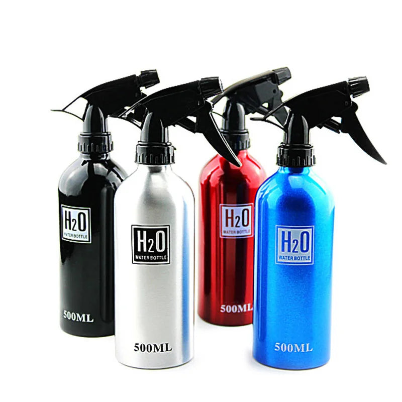 500ml Spray Bottle Refillable Mist Bottle Dispenser Hairdressing Empty Bottle Salon Aluminum Water Can Barber Tools Wholesale