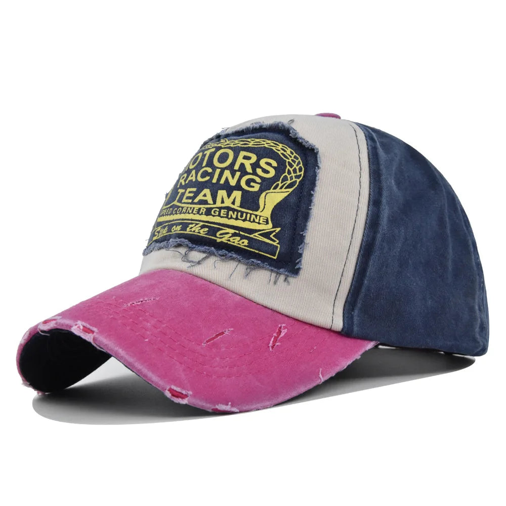 Baseball Cap Snapback Hat MOTORS RACING TEAM Sun hat Spring Autumn baseball cap Sport cap Hip Hop Fitted Cap Hat For Men Women