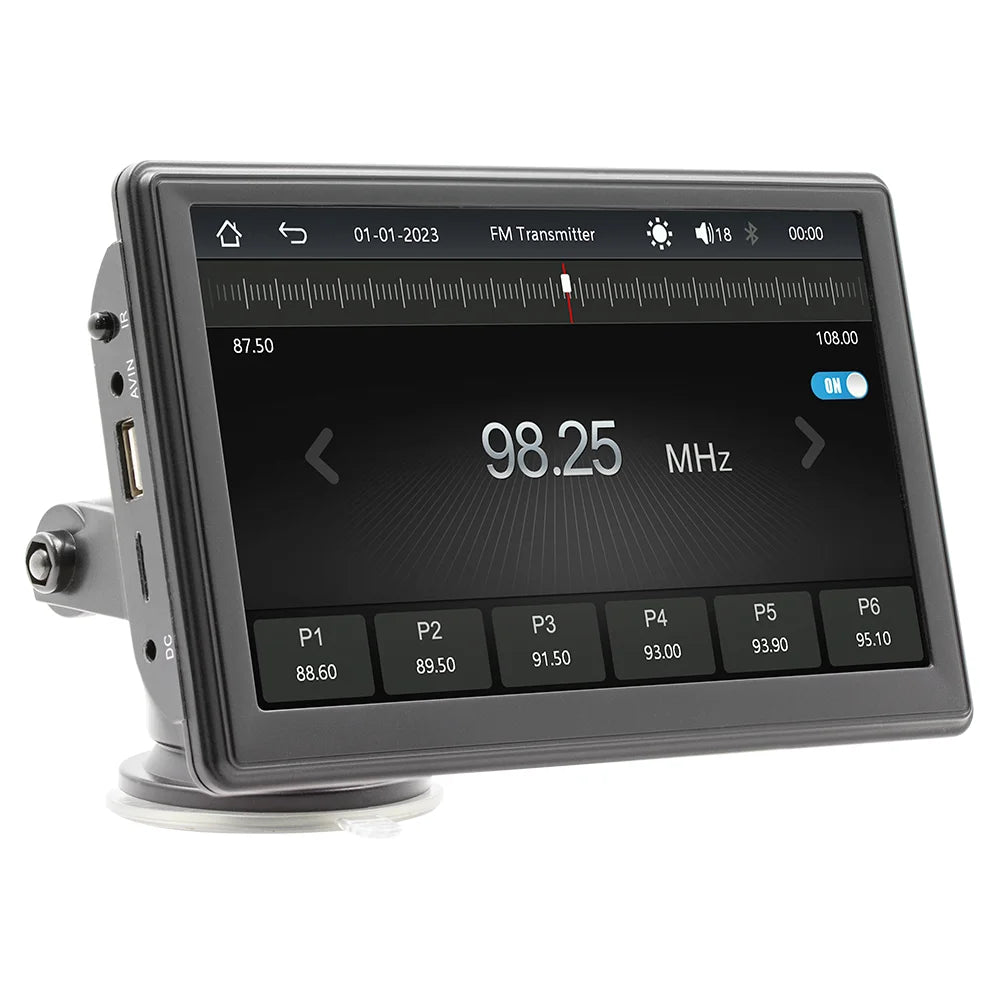 BQCC 7 Inch Portable Mirrorlink Multimedia Radio Fm Bt Radio Display Wireless Android Auto Carplay Screen Car Monitor B500w