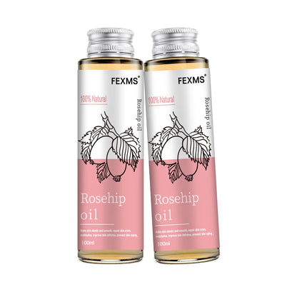 Rosehip Seed Oil, 100% Pure Organic Unrefined Cold Pressed Anti Aging Rose Hip Moisturizer For Hair Skin & Nails