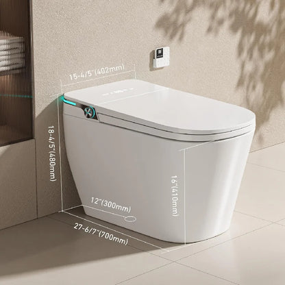 US Lock Stock Smart Toilets Bowl Electric Bidet Onirap Automatic Flushing Commode Heated Seat Ceramic Smart Toilets