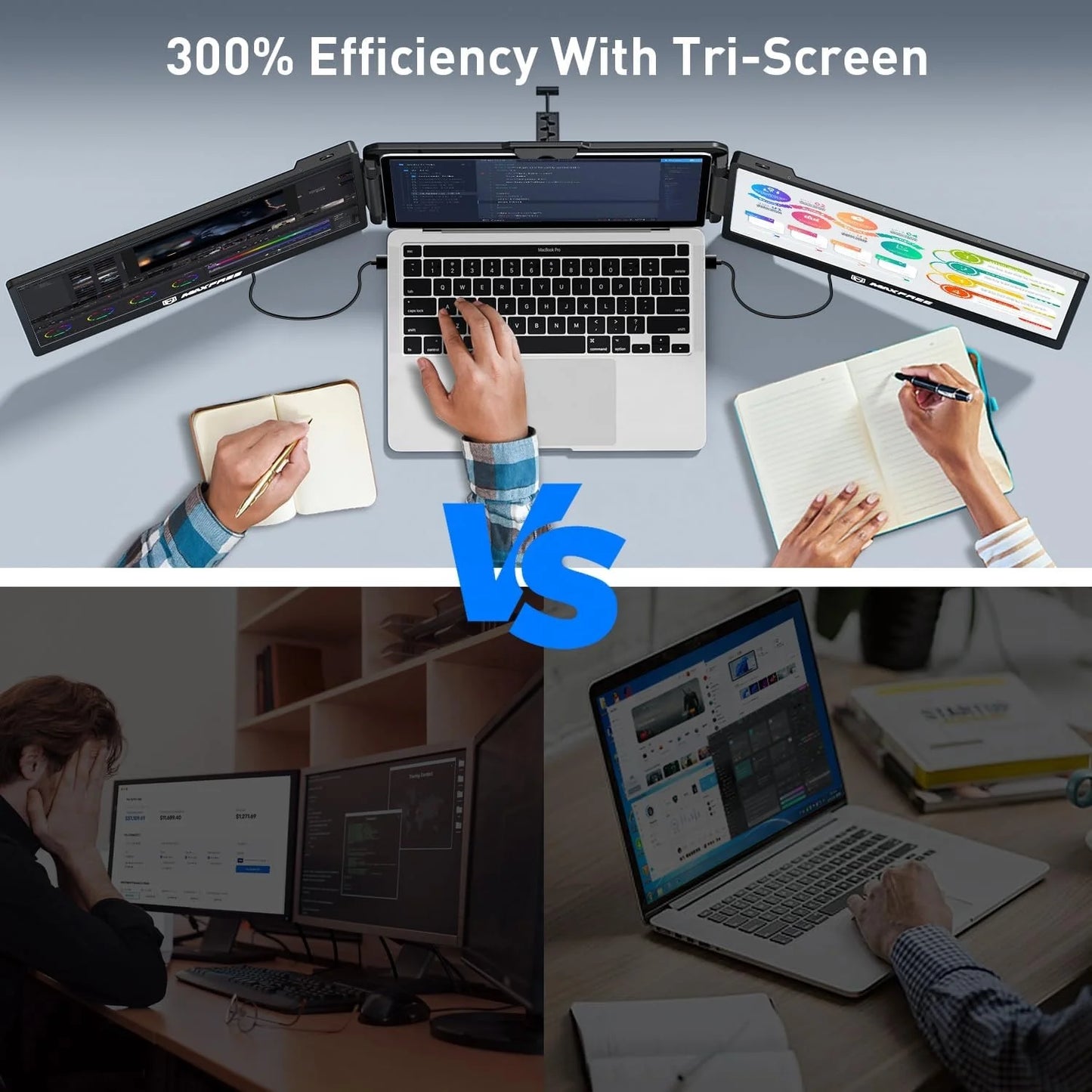 For Windows 1080P FHD IPS for Multiple Device LCD Display Gaming Monitor Portable Laptop Screen Extender