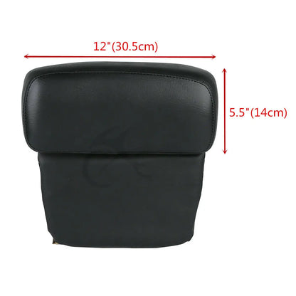 Motorcycle 5.5" Razor Trunk +Top Rack & Backrest For Harley Touring  Road King Street Electra Glide 1997-2013 2012