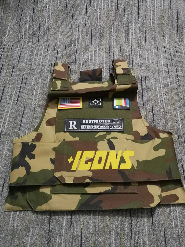 Vests Icon gilet Trending CS Vest Tactical military hiphop rapper FASHION VEST Outerwear Men's Fashion Tactica ICONS jacket vest