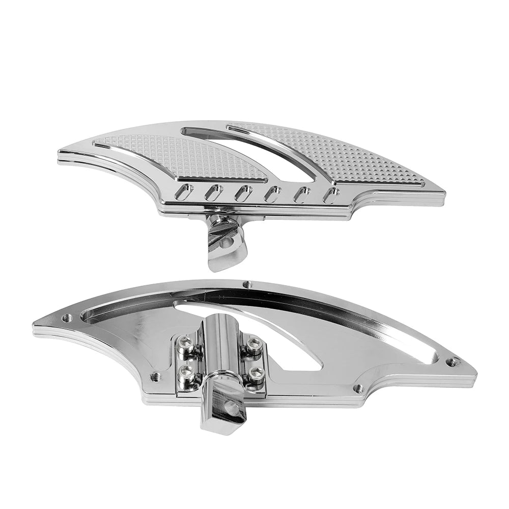 Motorcycle Stretched Floorboard Passenger Rear Foot Pegs Rest Pedal For Harley Dyna Touring Sportster XL 883 Softail