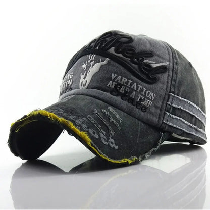 2022 News Fashion Outdoor Sports Cotton Baseball Cap Retro Embroidery Men's Cap Hip Hop Rebound Caps Snapback Hats
