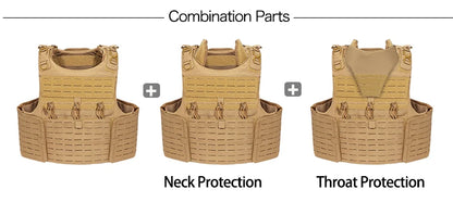 YAKEDA full protective plate carrier breathable wear vest training CS vest outdoor camping equipment molle Hunting vest