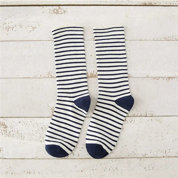 Women Socks New Autumn Winter Fashion Harajuku Colorful Striped Socks Cotton Thick Warm Long Funny Crew Sock Korean Style Meias