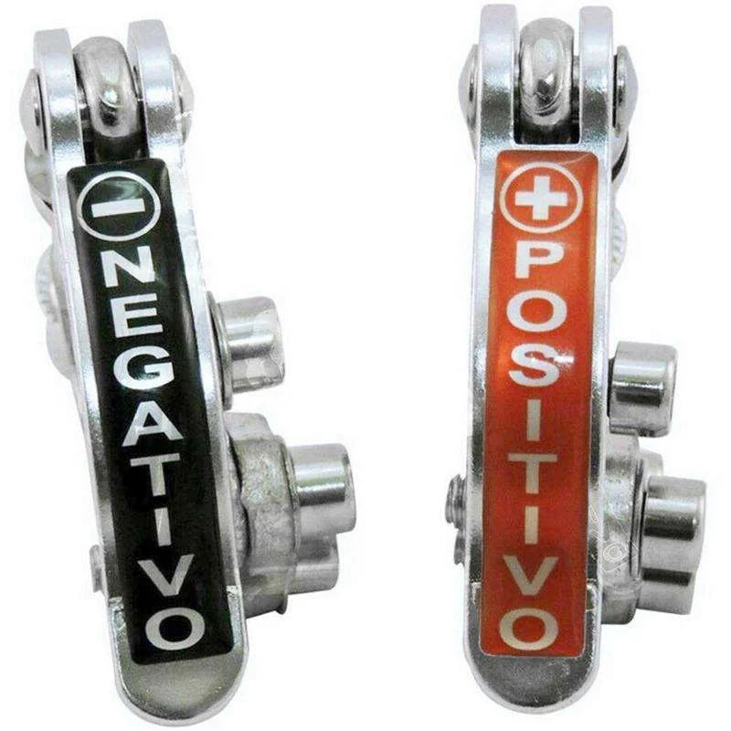 In Stock  6-24V Tin Plated Brass Connector Clamp Quick Release Adjust Disconnect Multi Link Battery Terminal  Positive &Negative