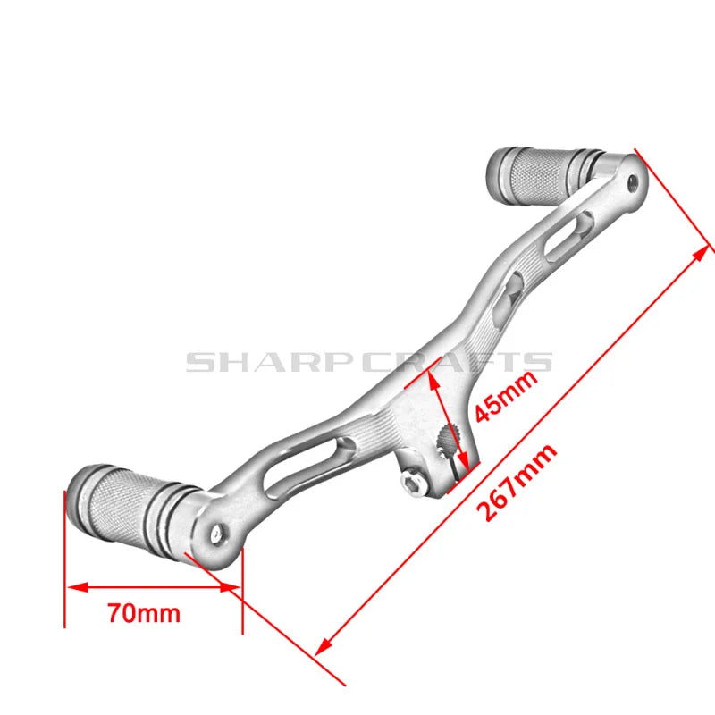 For Harley Dyna Street / Fat Bob Low Rider Super / Wide Glide Motobike CNC Mid-Controls Heel Toe Shifter Lever Shift With Pegs
