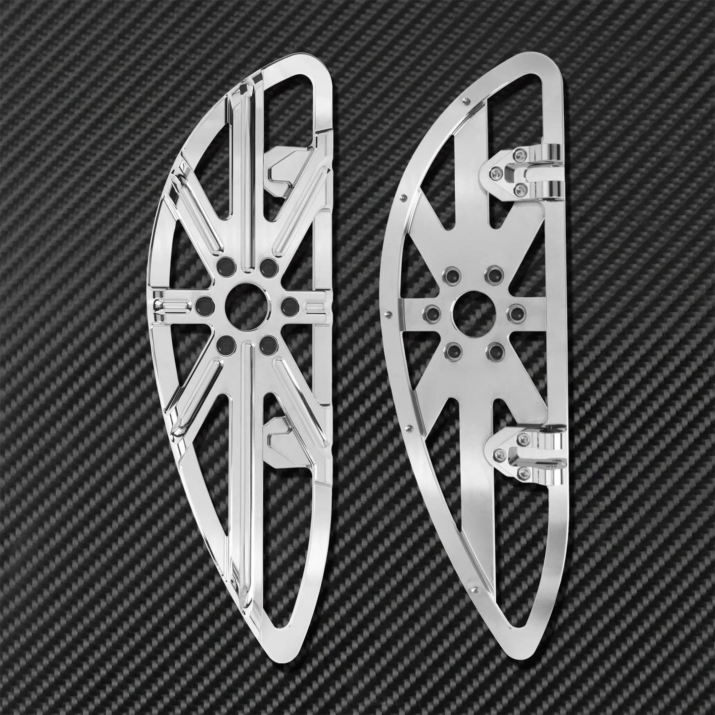 Motorcycle Floorboard Front Rear Footrest Driver Footpeg Passenger Pedal For Harley Touring Electra Street Glide Dyna Softail FL