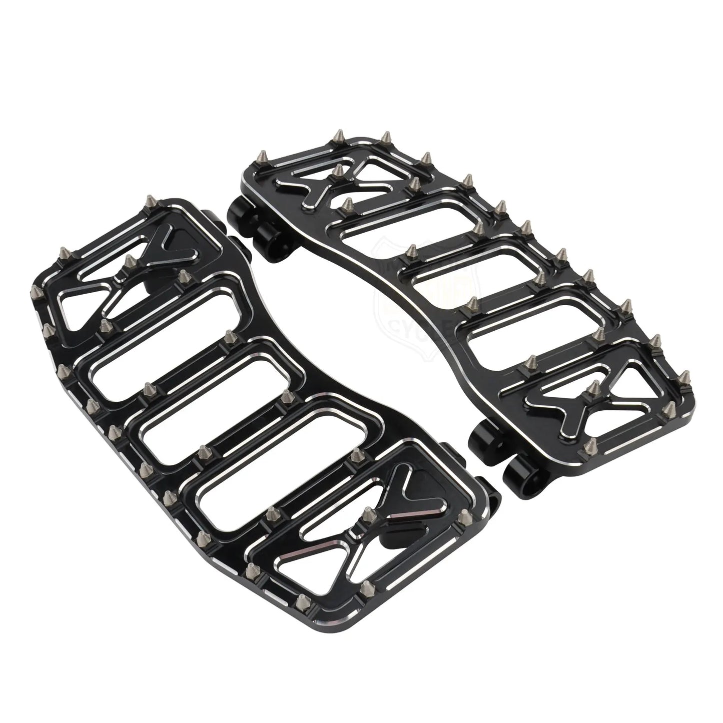 Wide Floorboards MX Foot Pegs Footrest Driver Pedals for Harley Touring Road King Street Glide 86-2023 Softail Fatboy Dyna FLD