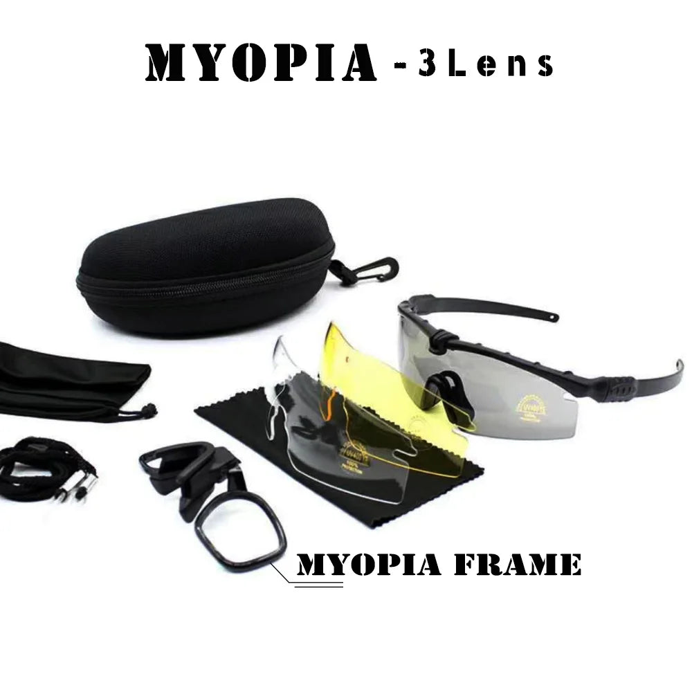 Tactical Professional Protective Military Polarized Glasses-Shooting Gafas Sports Hiking Cycling Paintball Safety Eyewear