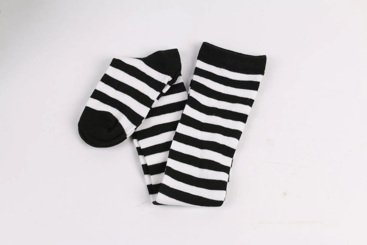 Womens Striped Thigh High Stockings Ladies Girls Black White pink Long Over Above Knee Socks femboy Cosplay Lolita Harajuku Y2k