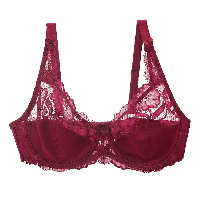 2025 New Large Bras CDE Underwired Non Padded Underwear For Women Ladies Sexy Full Cup Plus Size Female Lingerie