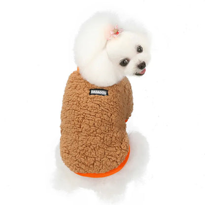 Winter Pet Dog Sweater Polar Fleece Warm Dog Clothes for Small Dog Coat Thicker French Bulldog Clothes Chihuahua Dog Accessories