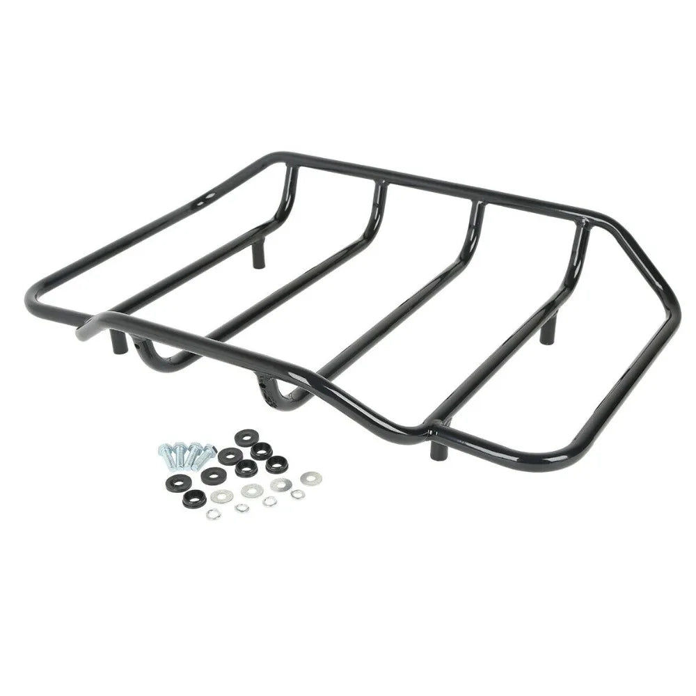 Motorcycle 10.7" Chopped Trunk Set For Harley Touring Road King Street Glide Electra Glide 1997-2013
