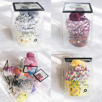 1 pair New fashion Harajuku fashion women Cake funny kawaii socks coral velvet cake floor socks chrysanthemum yarn sleep socks